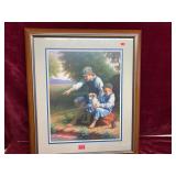 Print in the Style of Boys with Dog Fishing