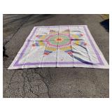 Handmade Pastel Star Quilt