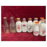 Lot of Milk Bottles