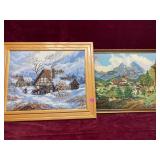 Vintage Needlepoint Picture