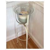 Metal/glass decorative candle holder