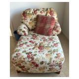 Floral Chaise w/ pillow