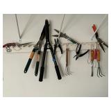 Lot of garden tools
