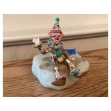 Small clown art on stone