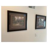 Pair of framed pictures