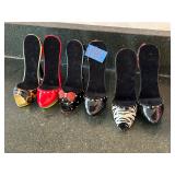 Glass High Heel Photo Stands