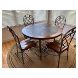 Round Dining Table & 4 Chairs