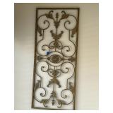 Metal wall art piece