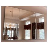 Five panel hanging mirror