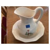 Vintage Bowl & pitcher