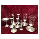 Pewter Candle Sticks