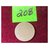 1868 2 Cent  Piece