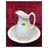 Antique Ironstone Pitcher/Basin