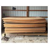 Large lot of particle board