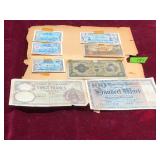 Vintage Foreign Bills