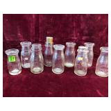 Vintage 1/2 Pint Milk Bottles