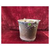 Vintage Metal Bucket w/Humting Traps