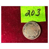 1864 2 Cent  Piece