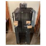 Lot of metal utility shelves