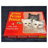 Vintage animal picture puzzles