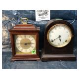 Pair of vintage desktop clocks