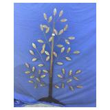 Metal tree silhouette wall hanging