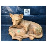 Lion & LambWood Carving