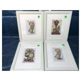 4 Framed Hummel Prints