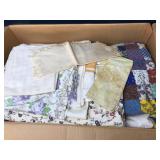 Lot of old quilt pieces