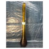 Fenton Amber Glass Hobnail Vase