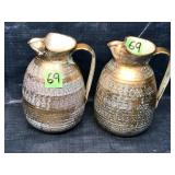 2 vintage STANGLE pottery pitchers