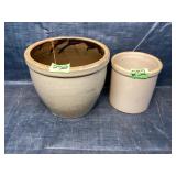 Pair of small crocs/planters