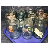 Lot of Antique Mason Jars
