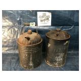Pair of Old Oil Cans
