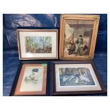 4 Framed Prints/Artwork