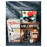Coffee Pot, Drink Mixer & Scale