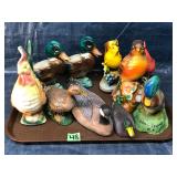 Lot of vintage bird figures/decorations