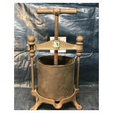 Cast Iron Fruit/Lard Press