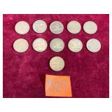 COIN:  1857 Flying Eagle One Cent, 11 ea