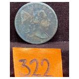 COIN:  1794 Draped Bust Large Cent