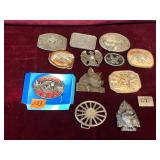 Lot of Metal Belt Buckles