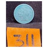 COIN:  1865 III Cent Nickel