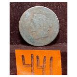 COIN:  1839, Large Cent