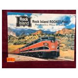 Metal Rock Island Train Sign