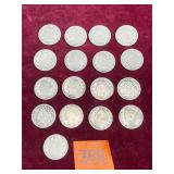 COIN:  Liberty V Nickel, 17 ea