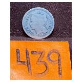 COIN:  1870, III Cent Nickel