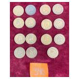 COIN:  1897 Indian Head One Cent, 15 ea