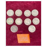 COIN:  Buffalo Nickels, 10 ea