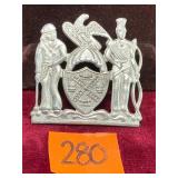 Vintage NYC Transit Police Hat Badge