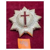 Vintage Freemason Knights Templar Sash Medallion